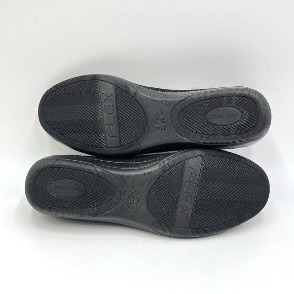 NEW LifeStride Women's Immy Black Knit Slip On Low Wedges Loafers Shoes Size 6.5 - Picture 8 of 11